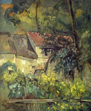  Pere Painting - The House of Pere Lacroix in Auvers Paul Cezanne